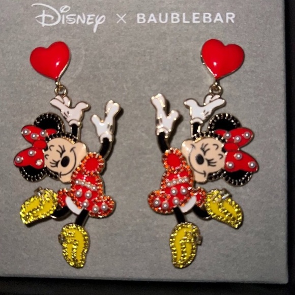 DISNEY BAUBLEBAR Minnie Mouse earrings New in box - Picture 1 of 6